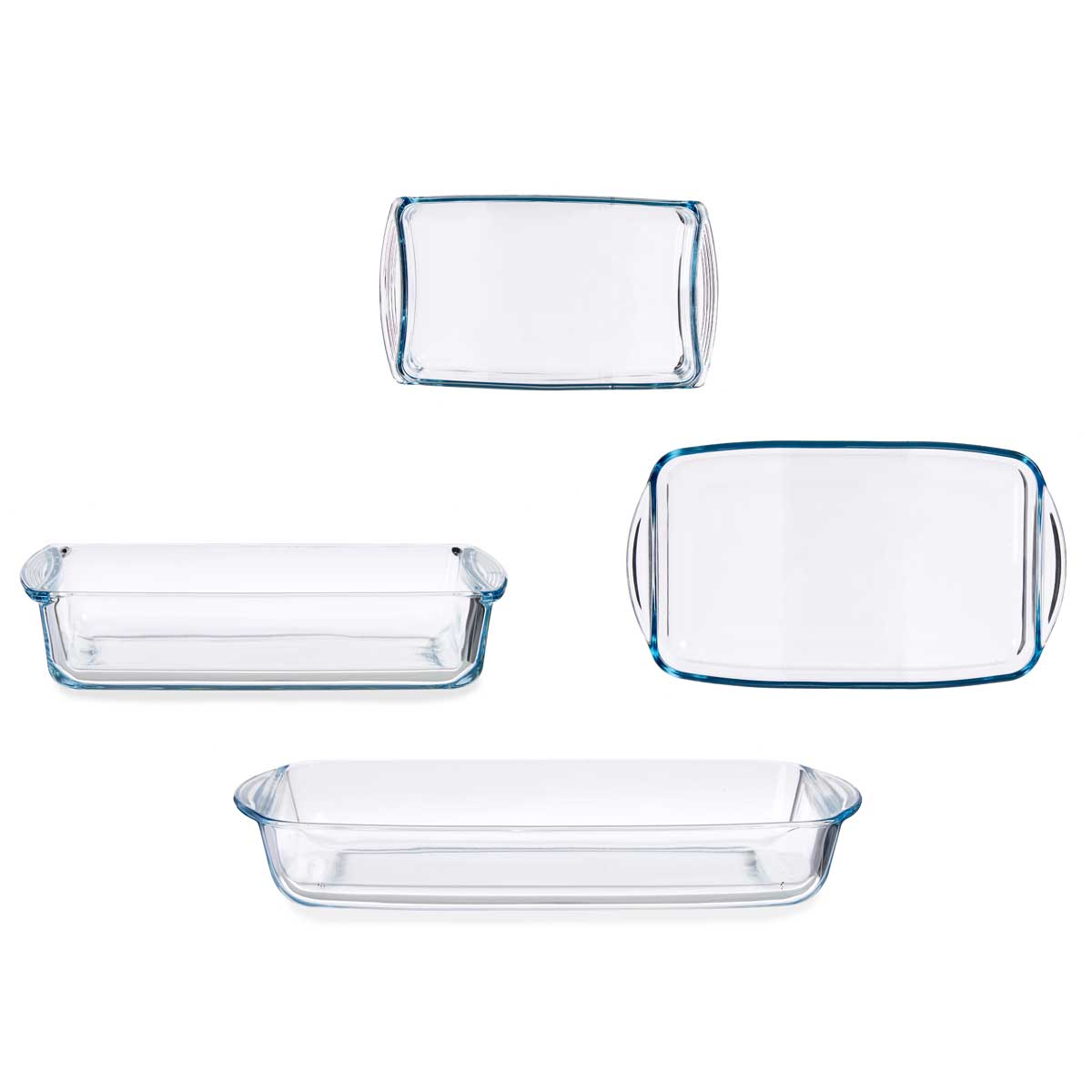 Conjunto de 2 travessas de vidro BORCAM