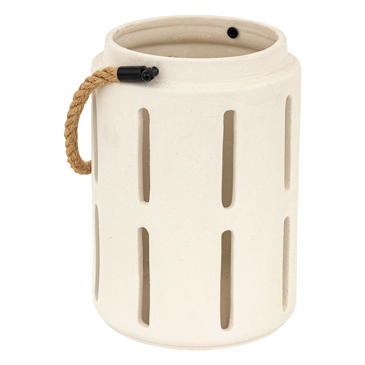 Lanterna NUNA branca em cer&acirc;mica