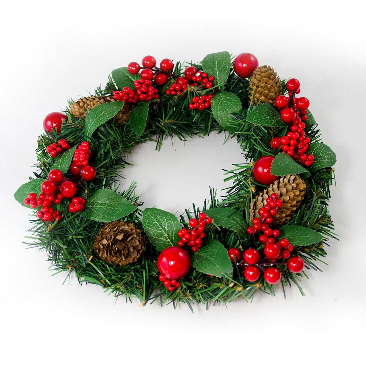 Coroa natal&iacute;cia decorada 36cm