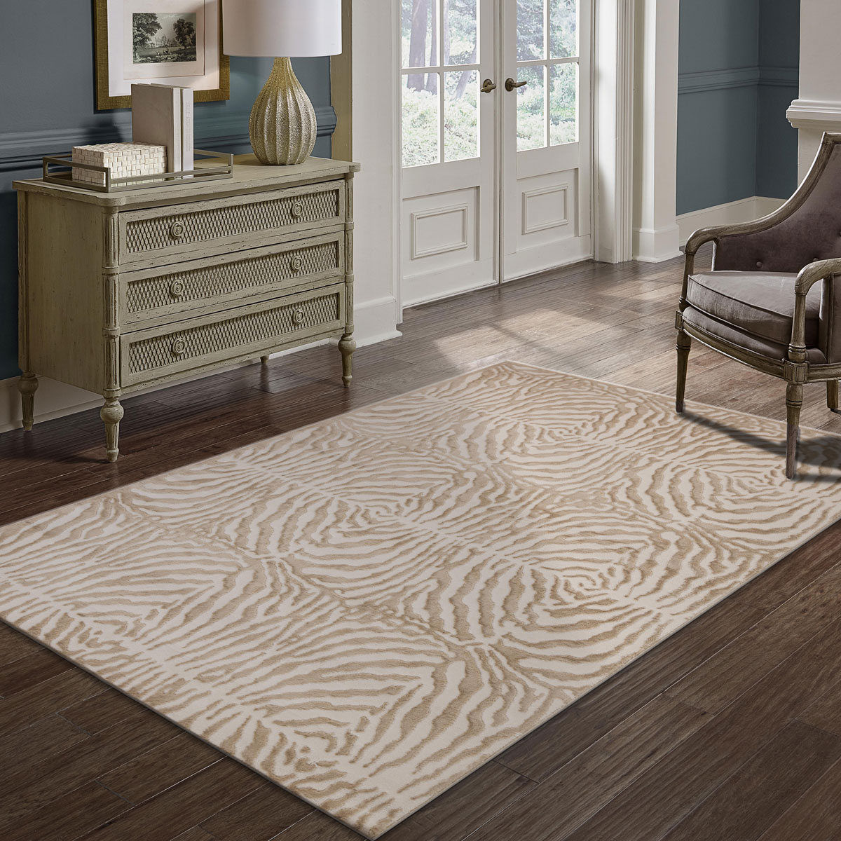 Tapete ZAHA zebra bege 80x150cm