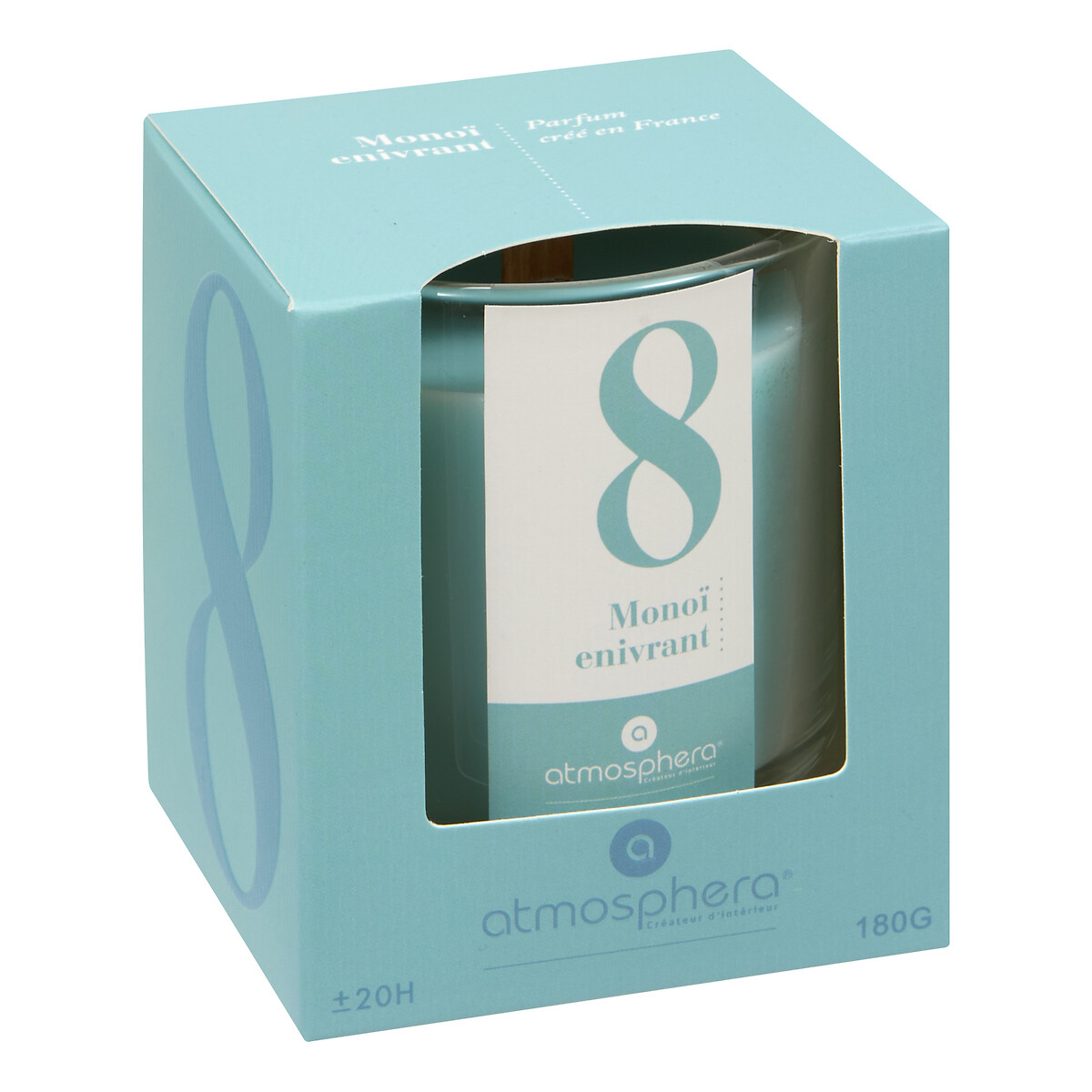 Vela perfumada em frasco de vidro NUMIA 180g