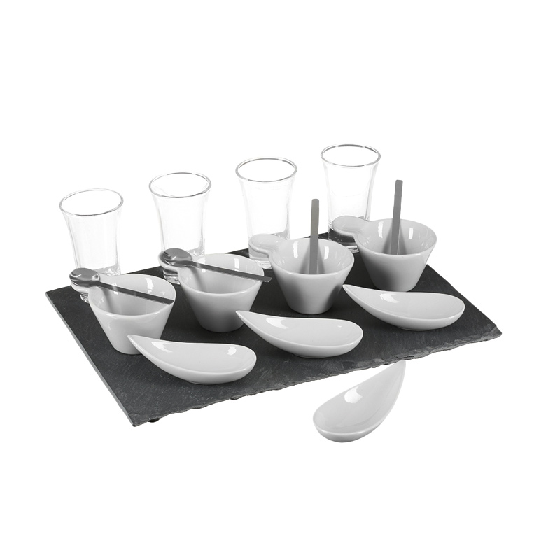 Conjunto de 17 peças para aperitivos