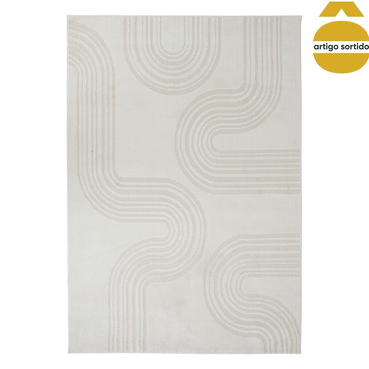 Tapete decorativo ANOAI branco 100x150cm
