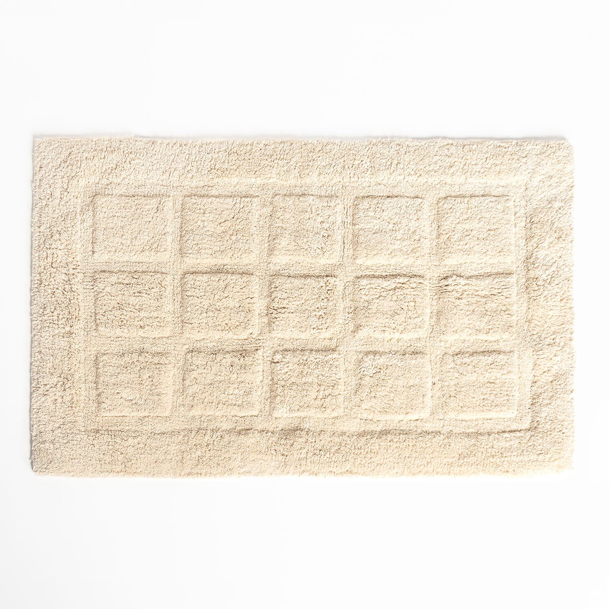 Tapete wc EVIE bege de algod&atilde;o 50x80cm