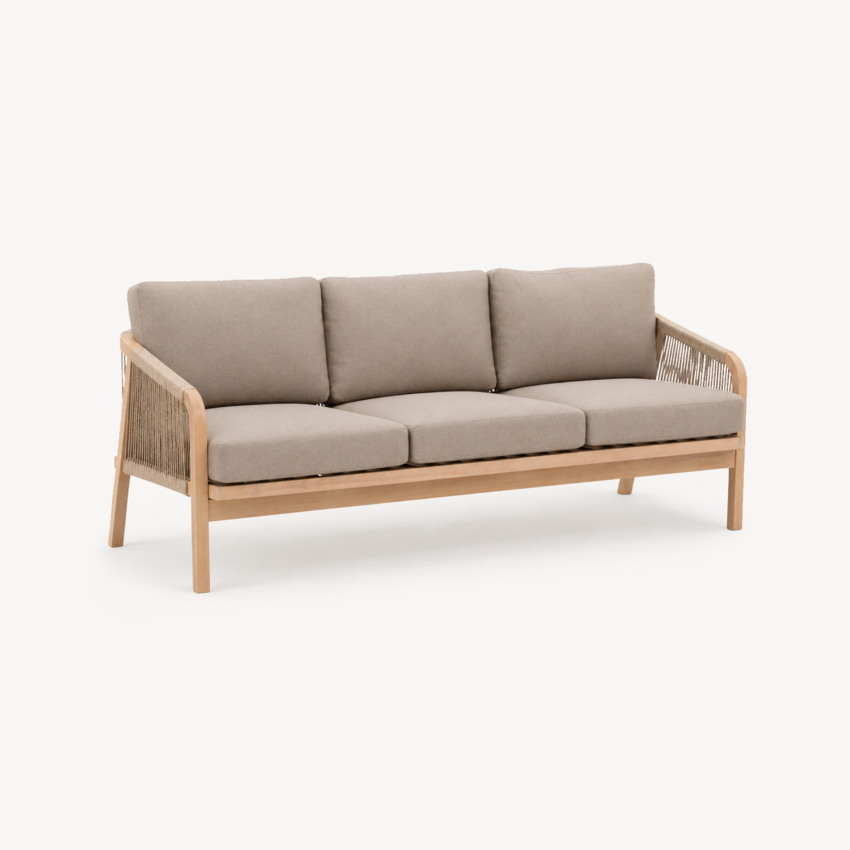 Conjunto de jardim Papouasie taupe em madeira ac&aacute;cia