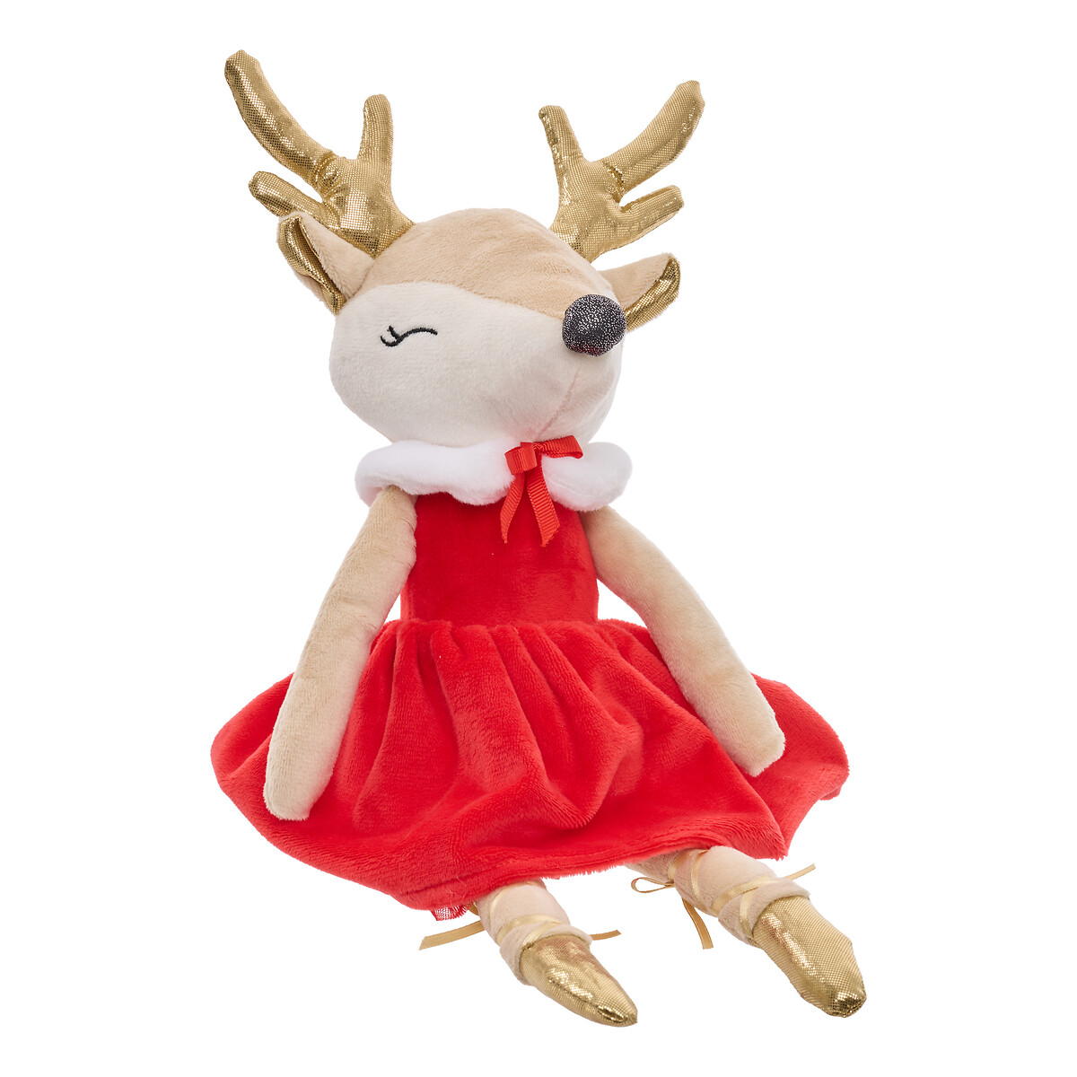 Figura Rena com vestido vermelho 44cm