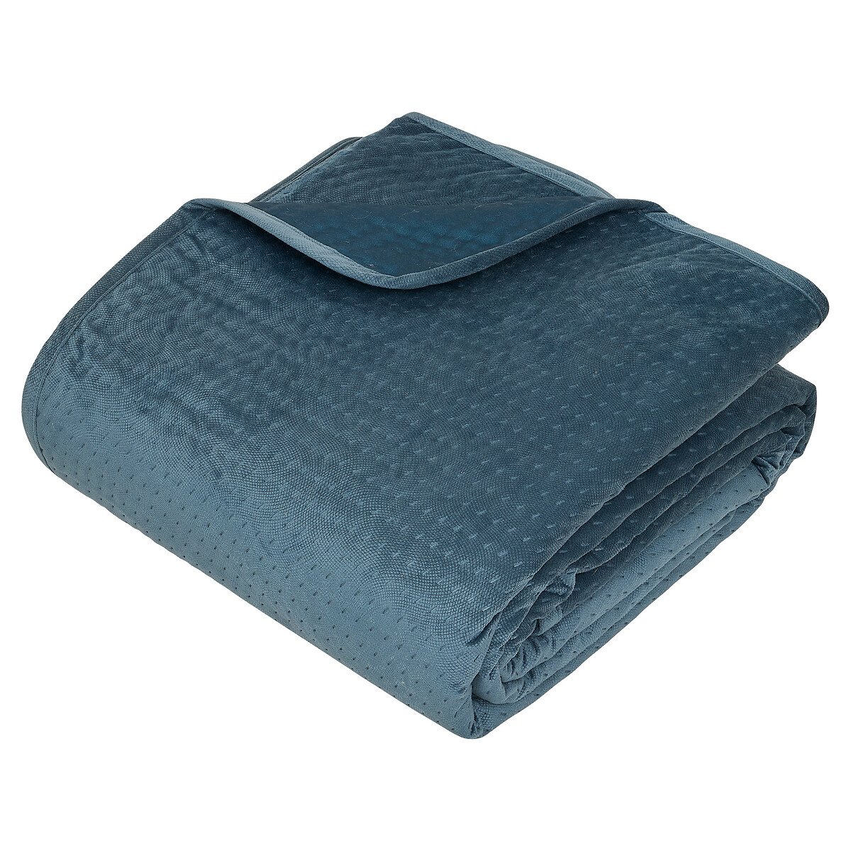 Colcha e 2 capas de almofada LILOU azul 240x260cm