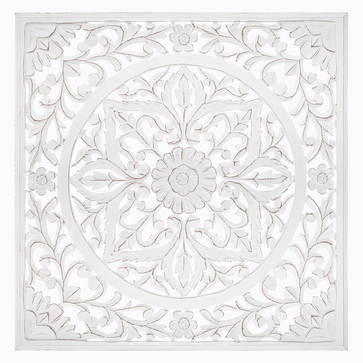 Painel decorativo branco em mdf 90x90cm,  Painel decorativo branco em mdf 90x90cm