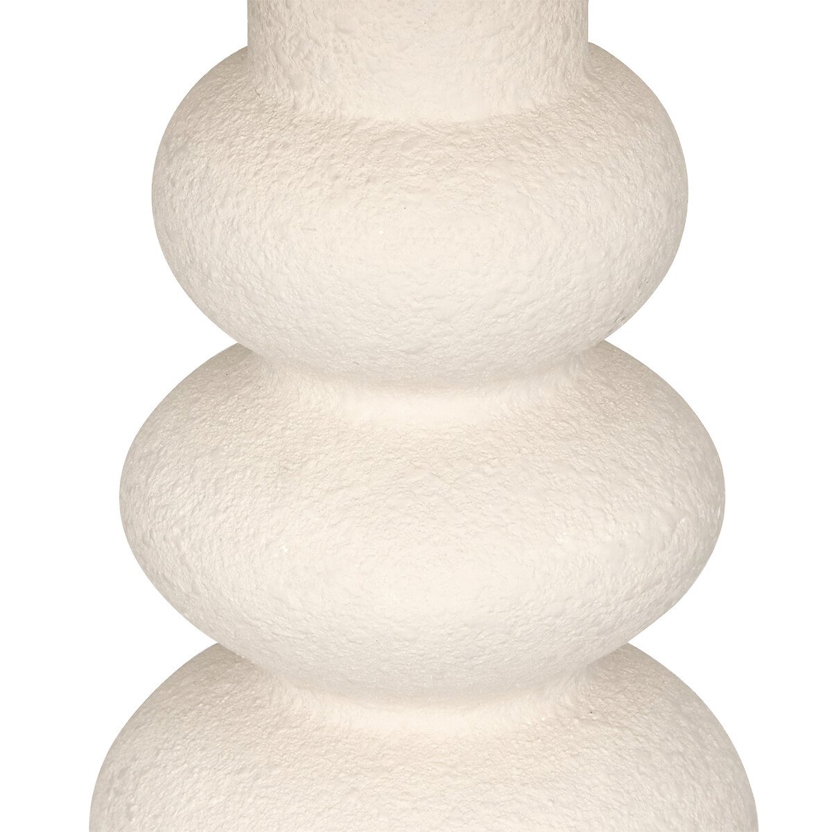 Candeeiro de mesa bege em cer&acirc;mica 42cm