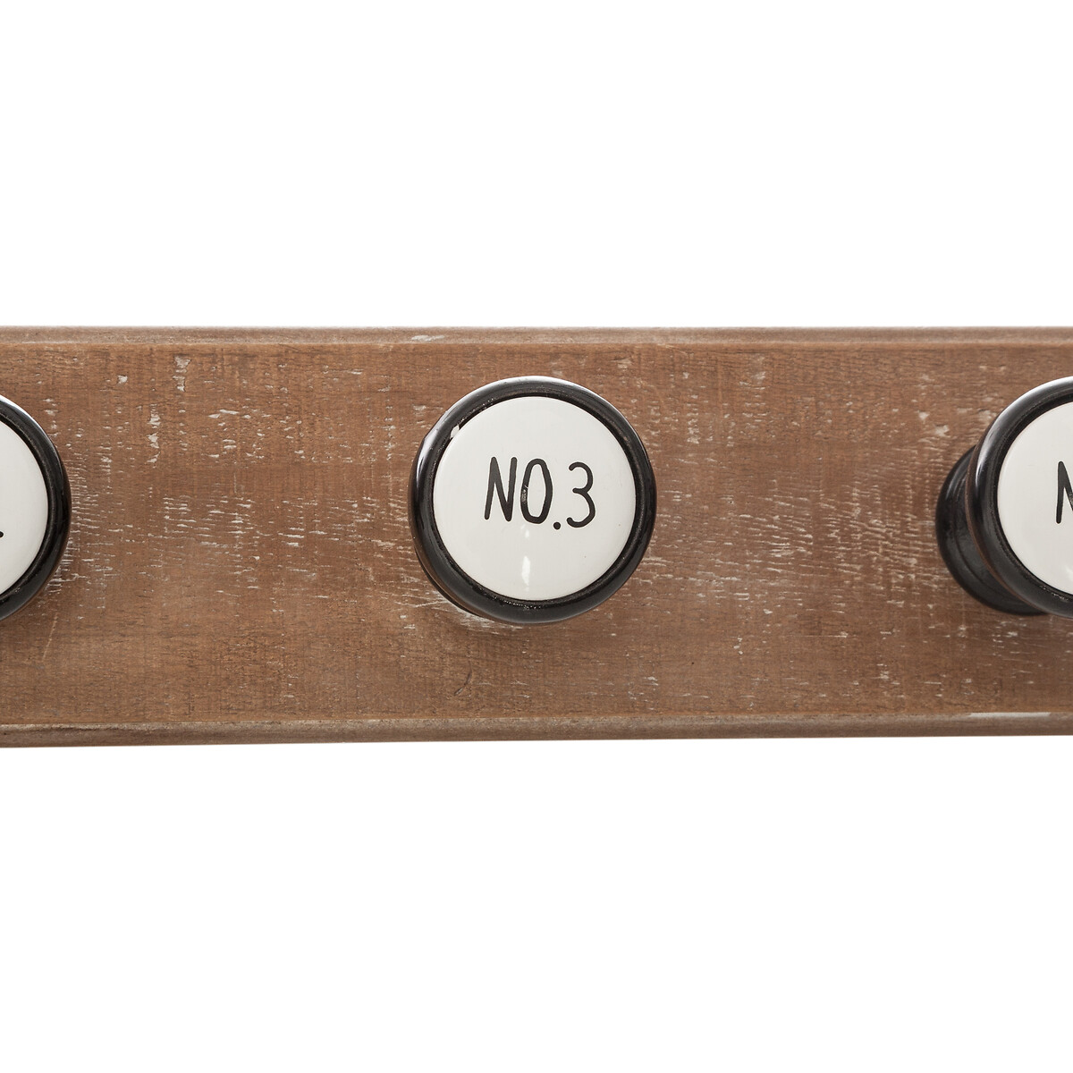 Cabide cer&acirc;mica com 6 ganchos 9x66cm