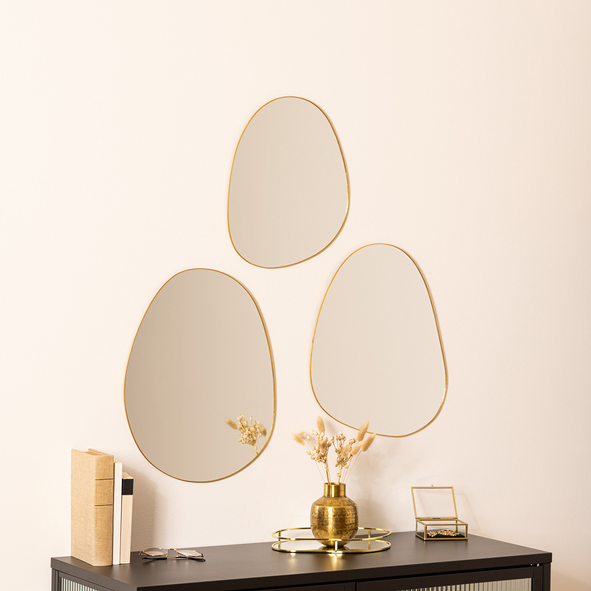 Conjunto de 3 espelhos de parede LIDA