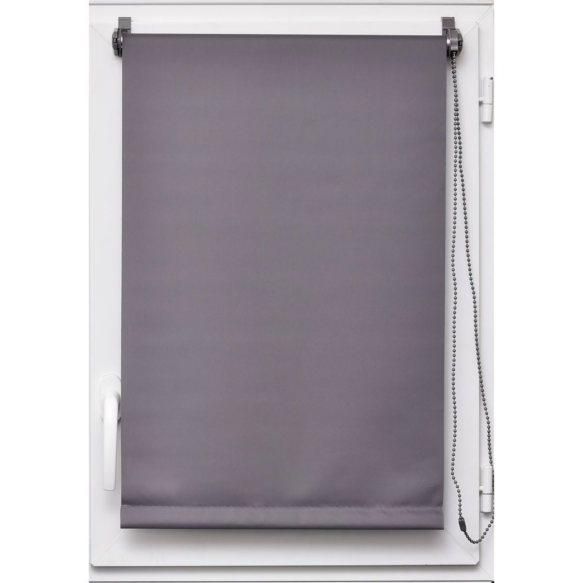 Estore em tecido opaco cinza 147x180cm