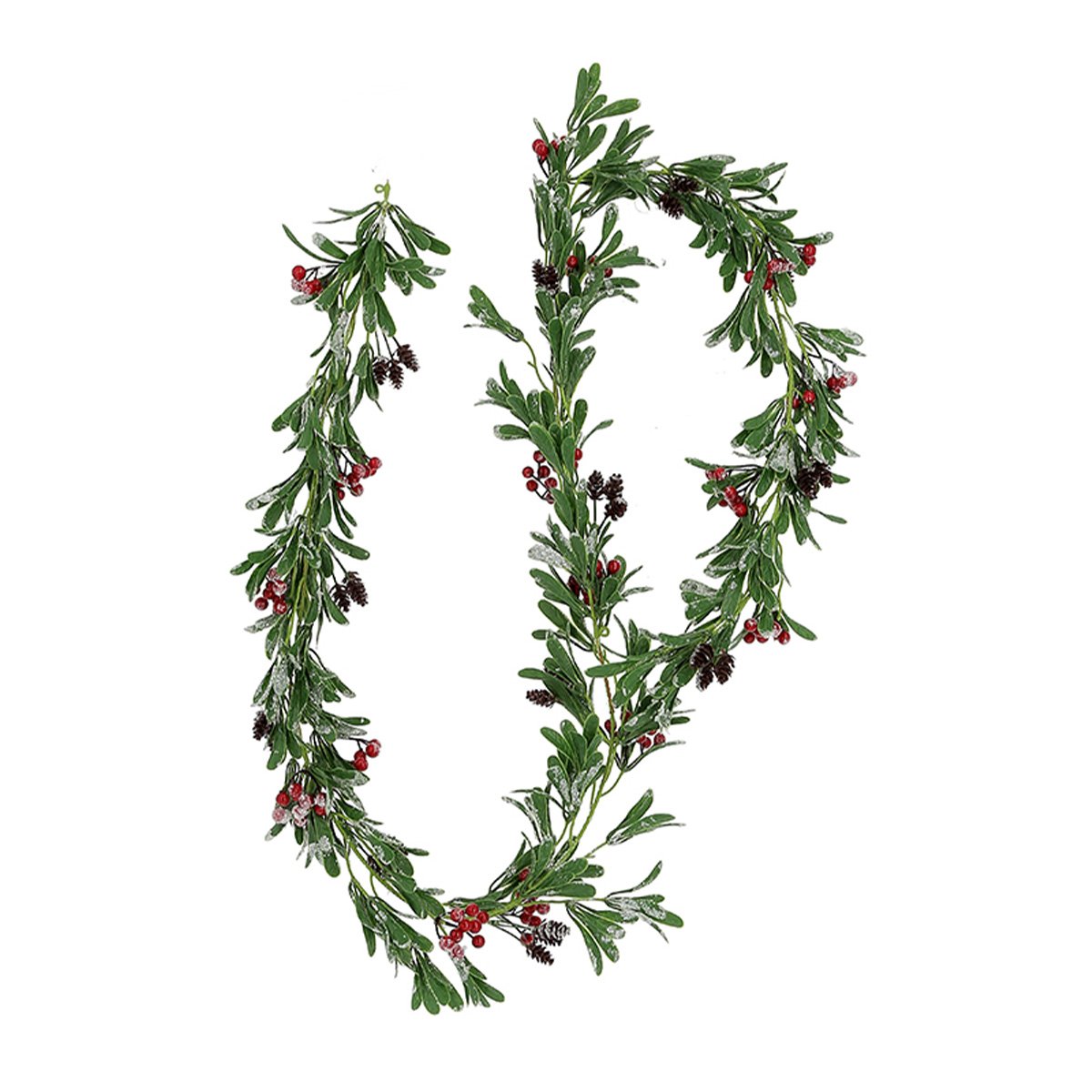 Grinalda Verde Com Bagas 200cm