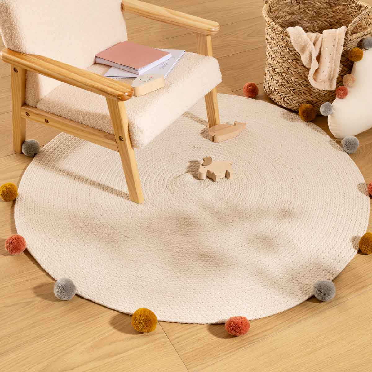 Tapete com pompons ARLEQUIM 90cm