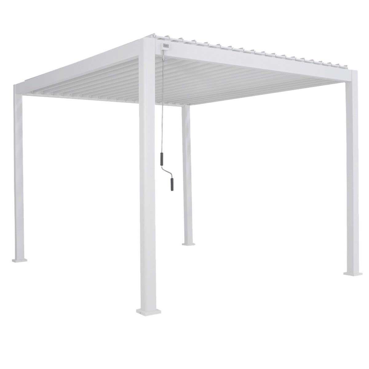 P&eacute;rgola &Eacute;VORA branca 3,6x3,6m