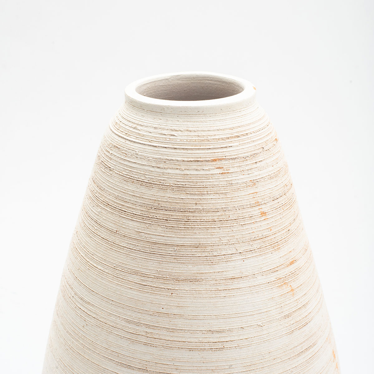 Jarrão em cerâmica cor areia 31cm