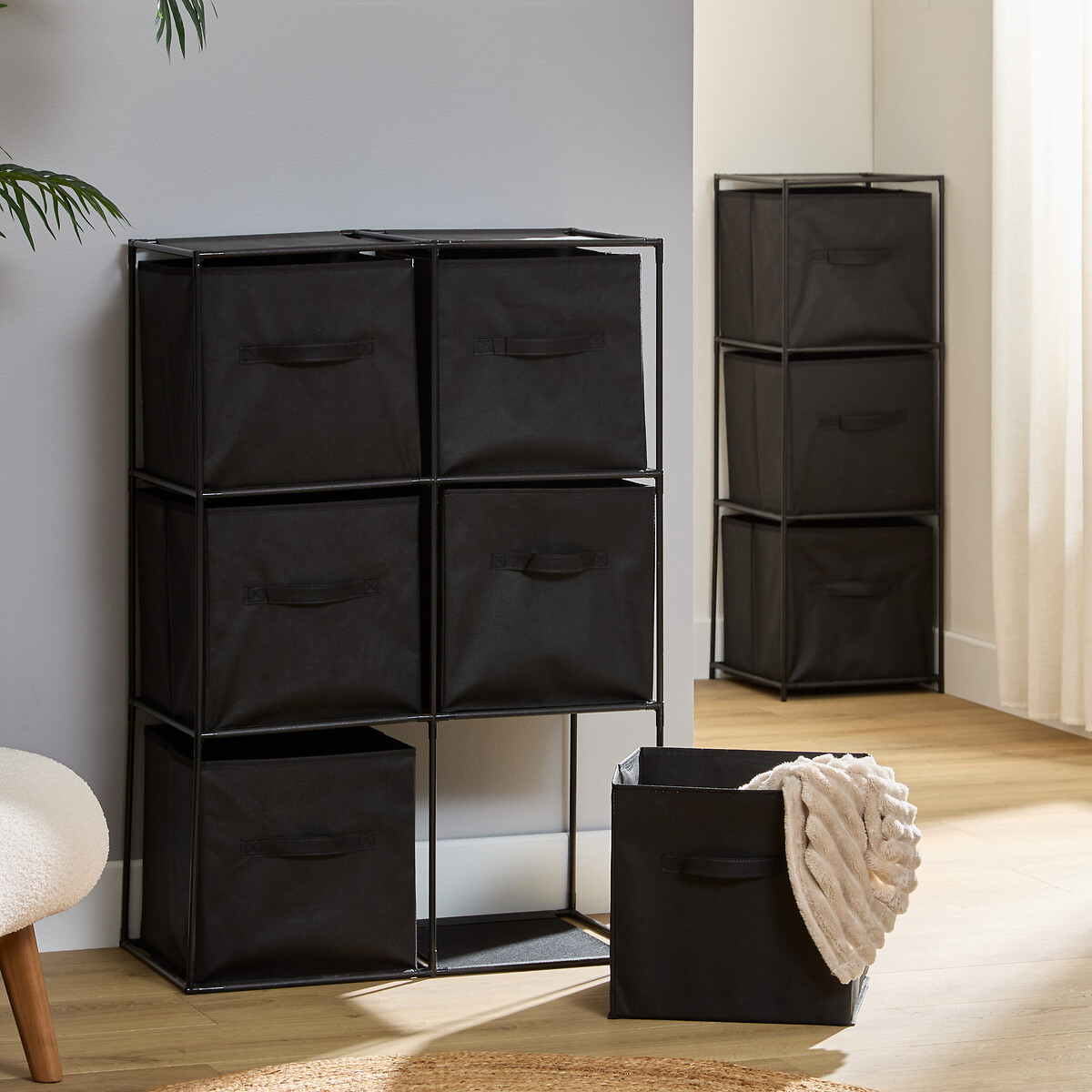 Estrutura MIX MODUL cinza escuro com 6 caixas