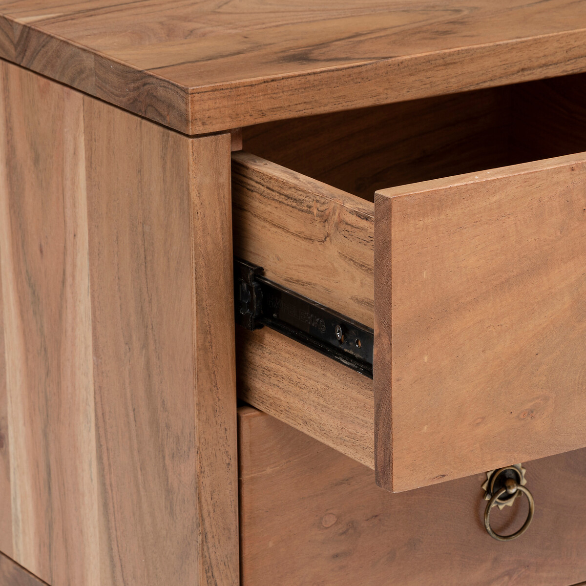 Consola JILING com 4 gavetas e 2 portas em madeira acácia