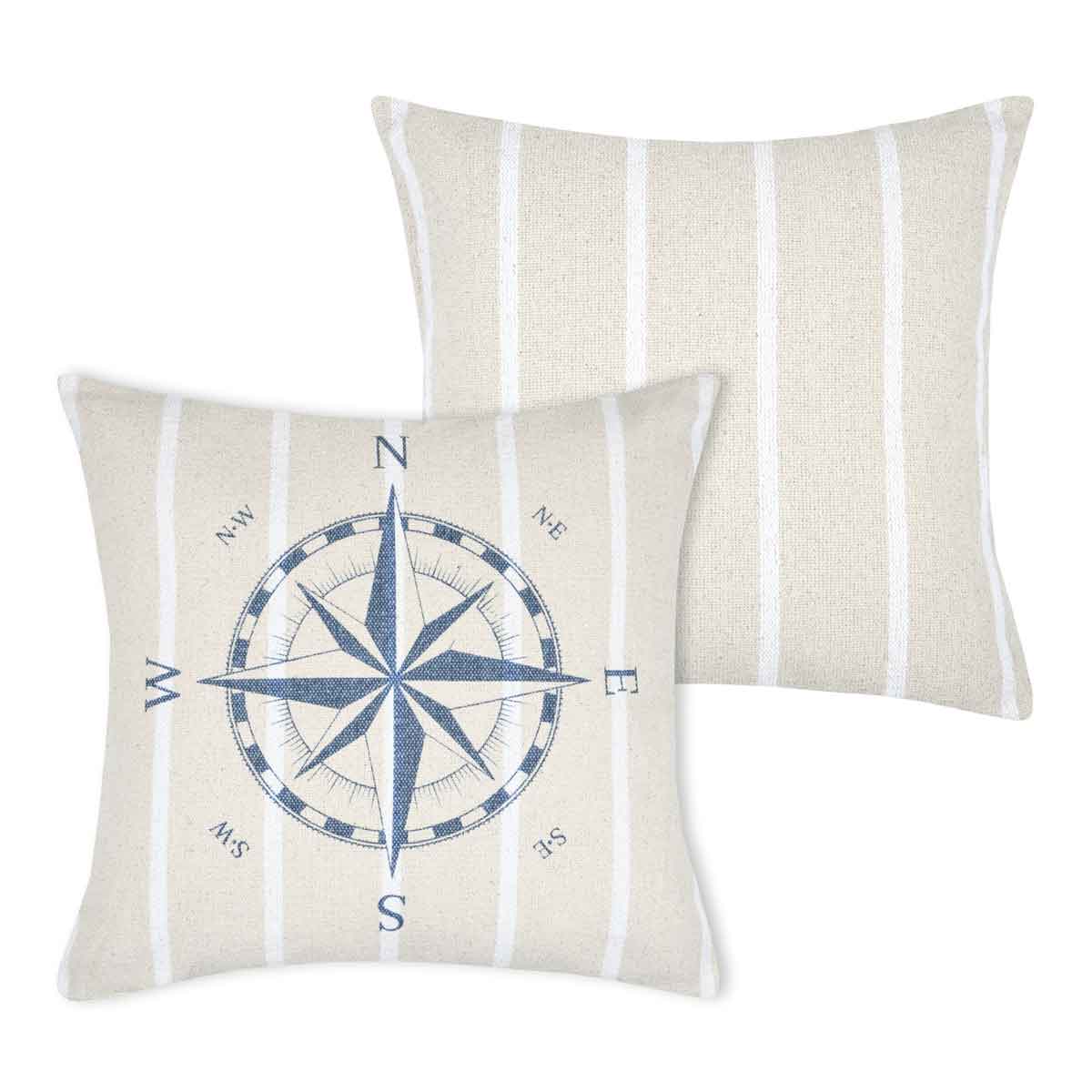 Almofada b&uacute;ssola HARBOR bege 50x50cm