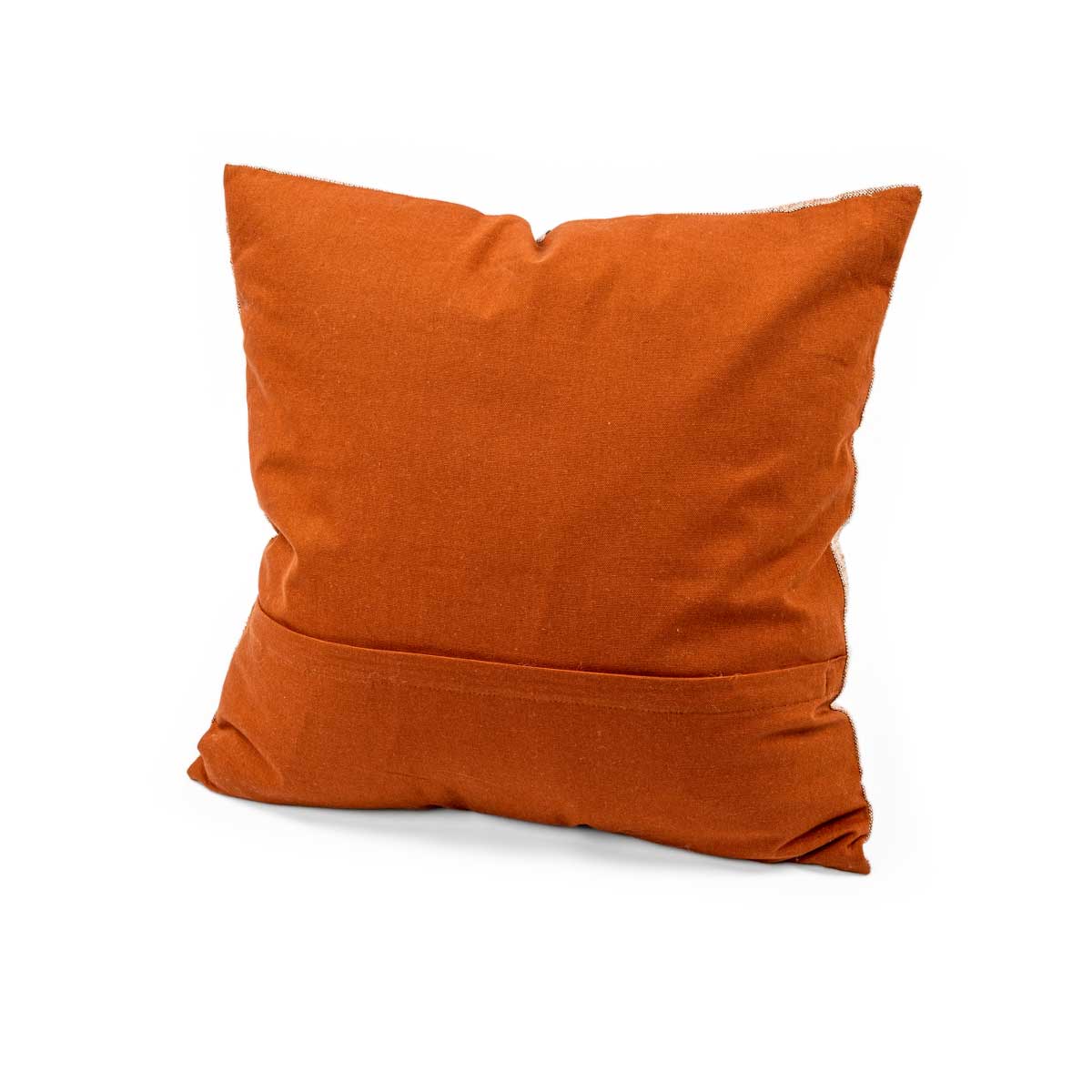 Almofada DOLCE RIVIERA terracota bordada 55x55cm