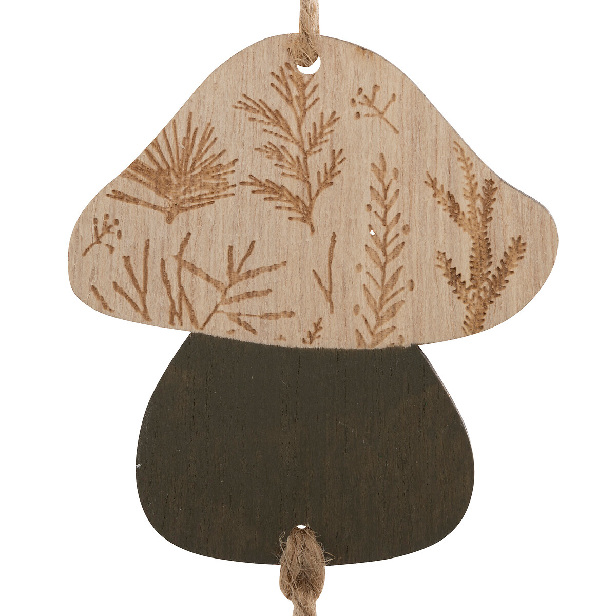 Pendurante cogumelo e pinhas 33cm