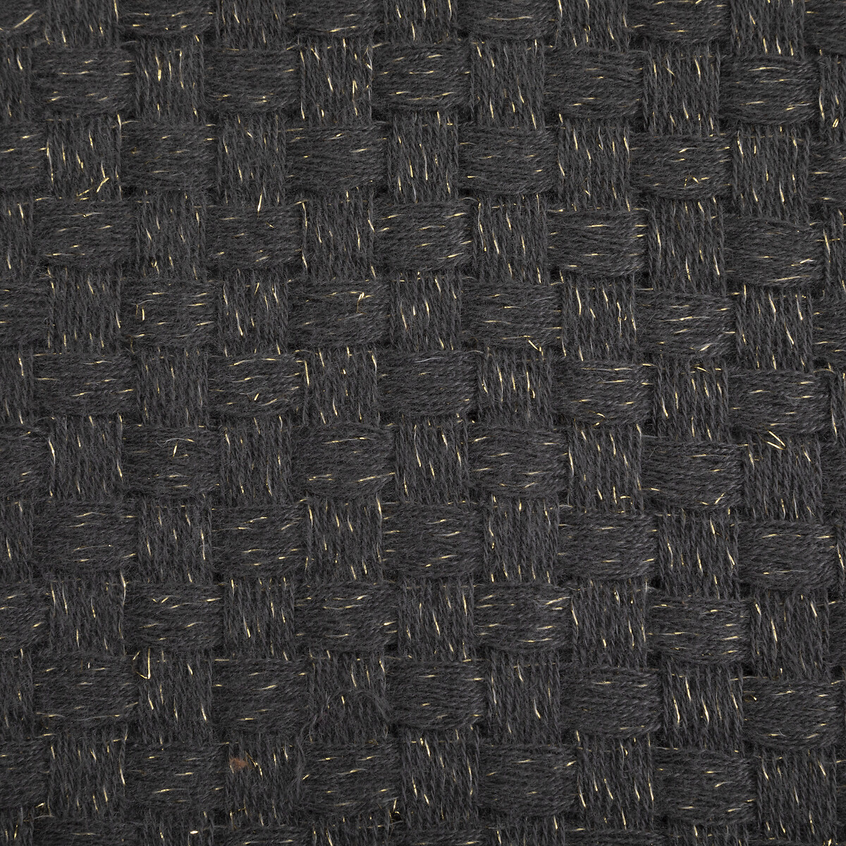 Manta SOUL cinza escuro com franjas 130x180cm