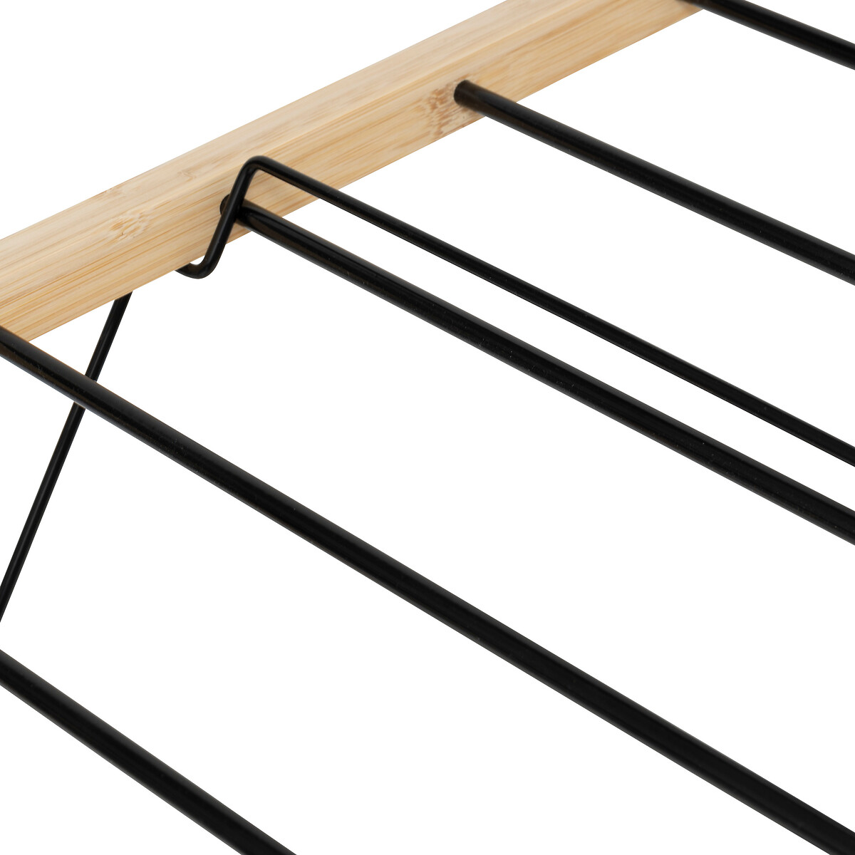 Estendal para roupa em bambu e metal 13m