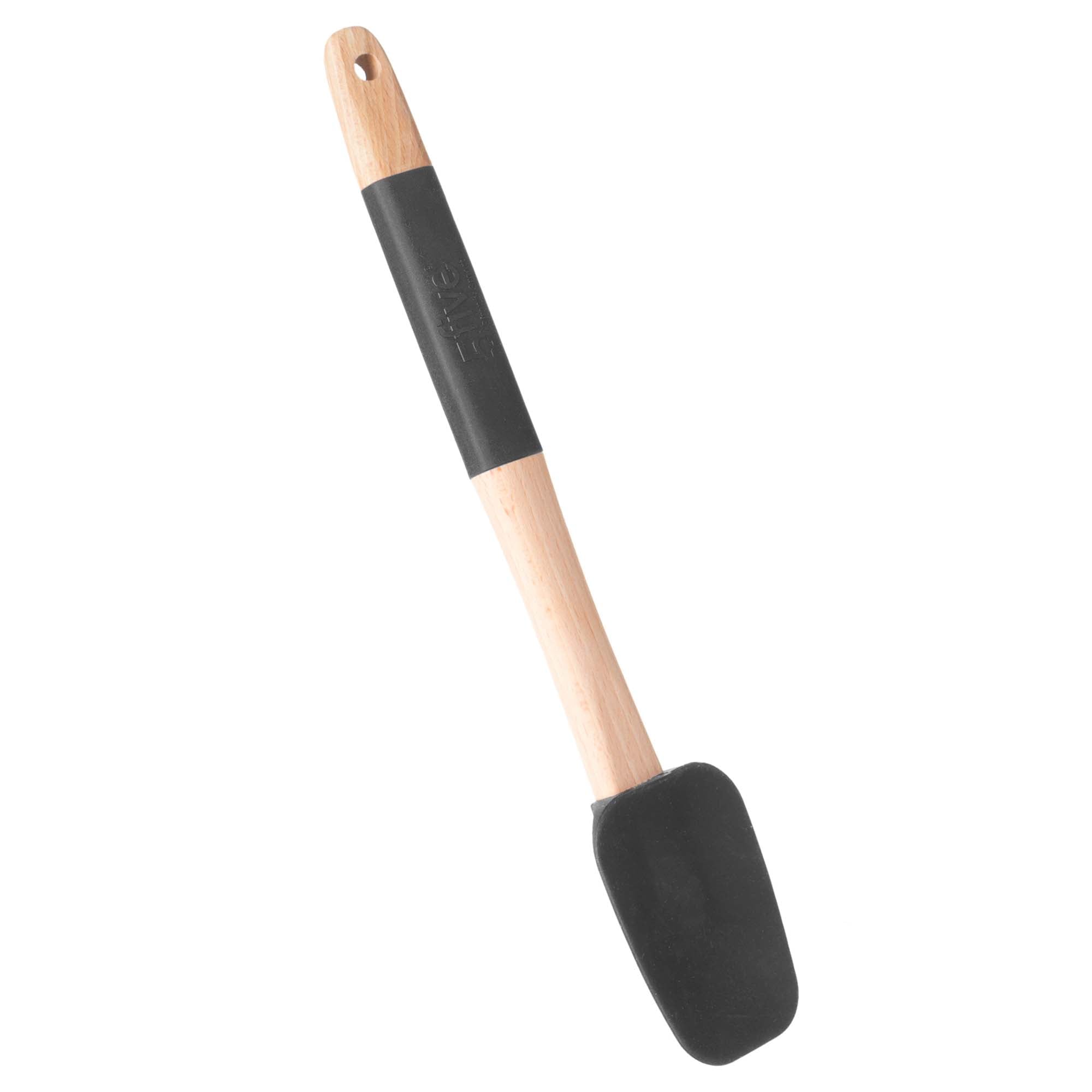 Esp&aacute;tula em silicone BLACK WOOD