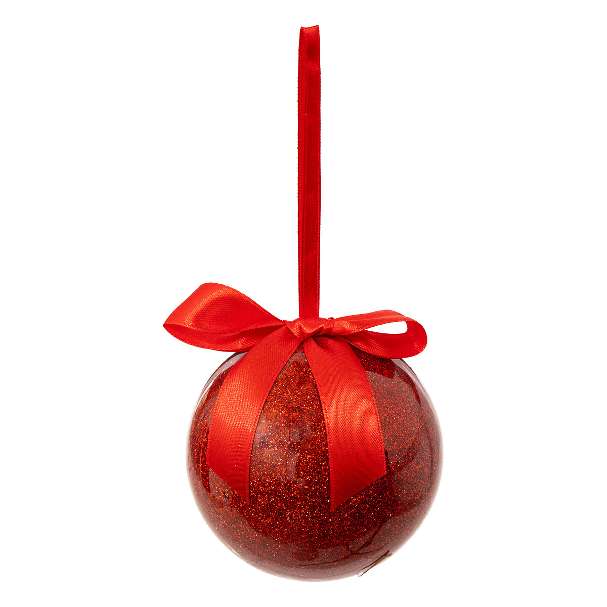 Bola vermelha com la&ccedil;o de cetim 9cm