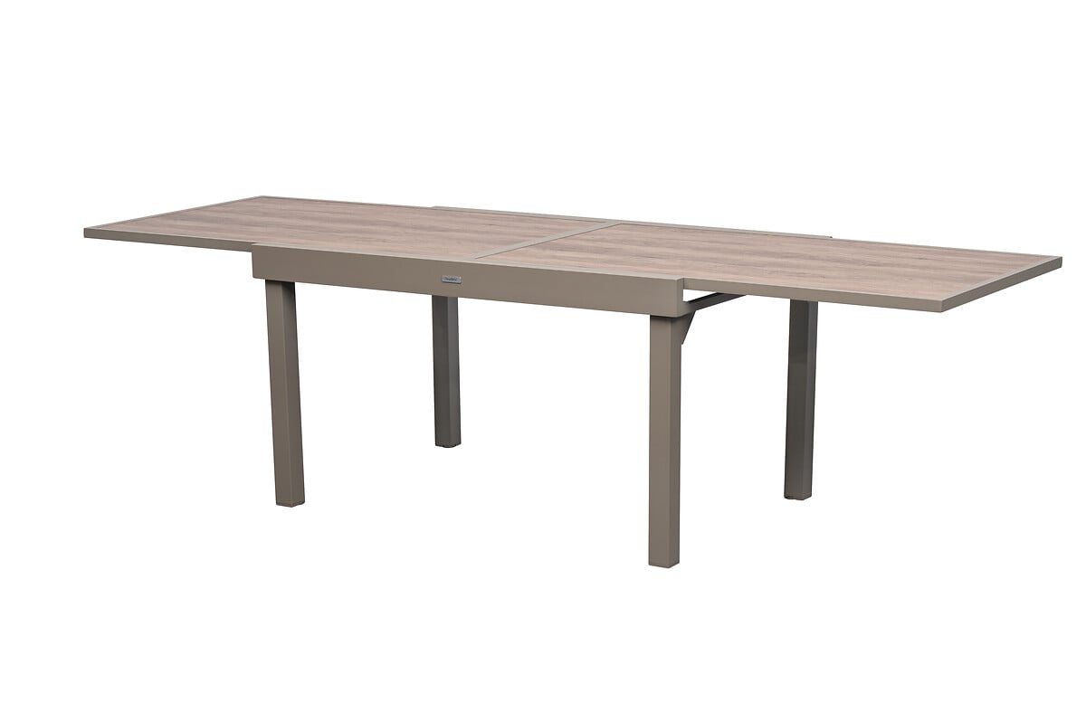 Mesa extens&iacute;vel PIAZZA truffe/caf&eacute;