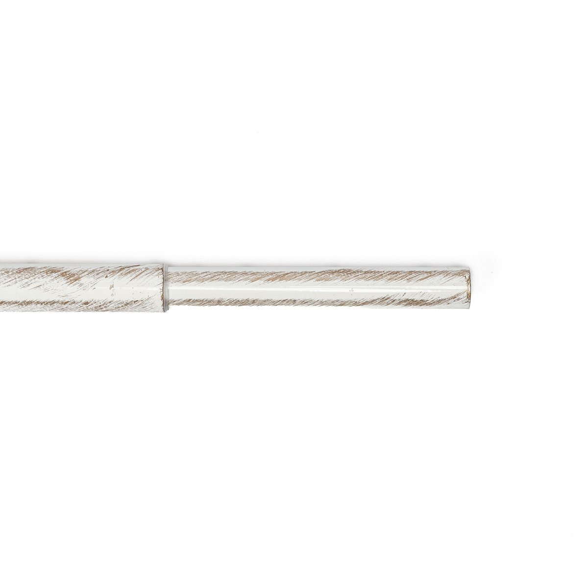 Ttubo de ferro forjado extensível branco e dourado 185-350cm,  Ttubo de ferro forjado extensível branco e dourado 185-350cm