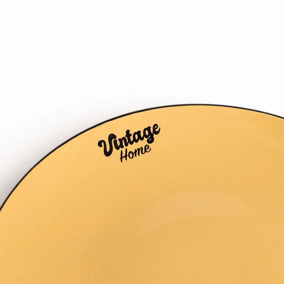 Prato raso BE VINTAGE amarelo 27cm