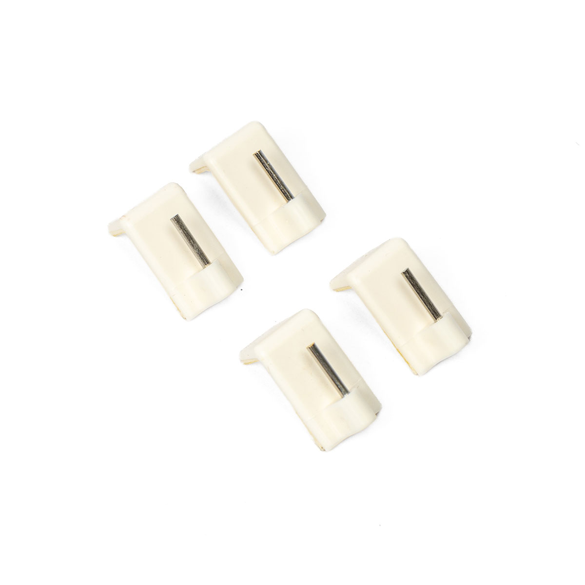 Conjunto de 4 suportes adesivos especiais branco