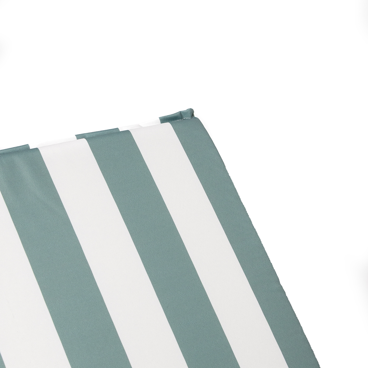 Coxim para espregui&ccedil;adeira riscas branco e verde
