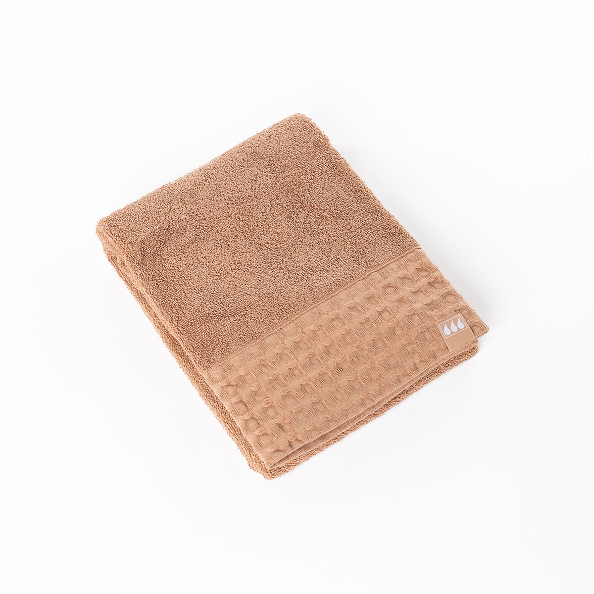 Toalha len&ccedil;ol de banho taupe 70x130cm