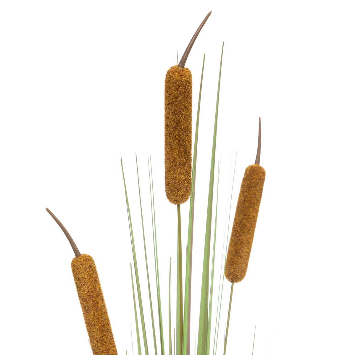 Haste roseau com 3 flores artifical