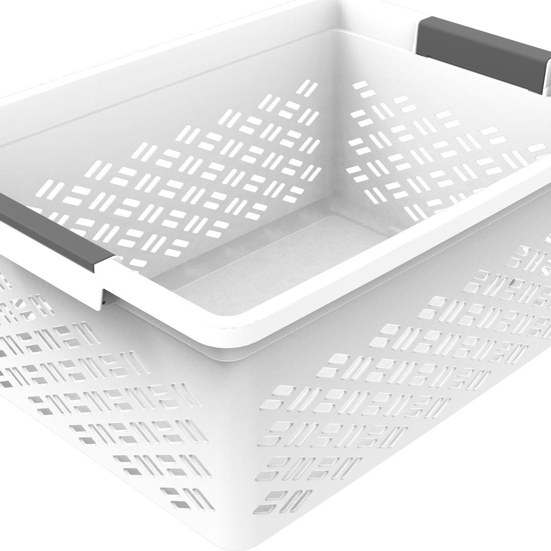 Cesto de arruma&ccedil;&atilde;o grande empilh&aacute;vel