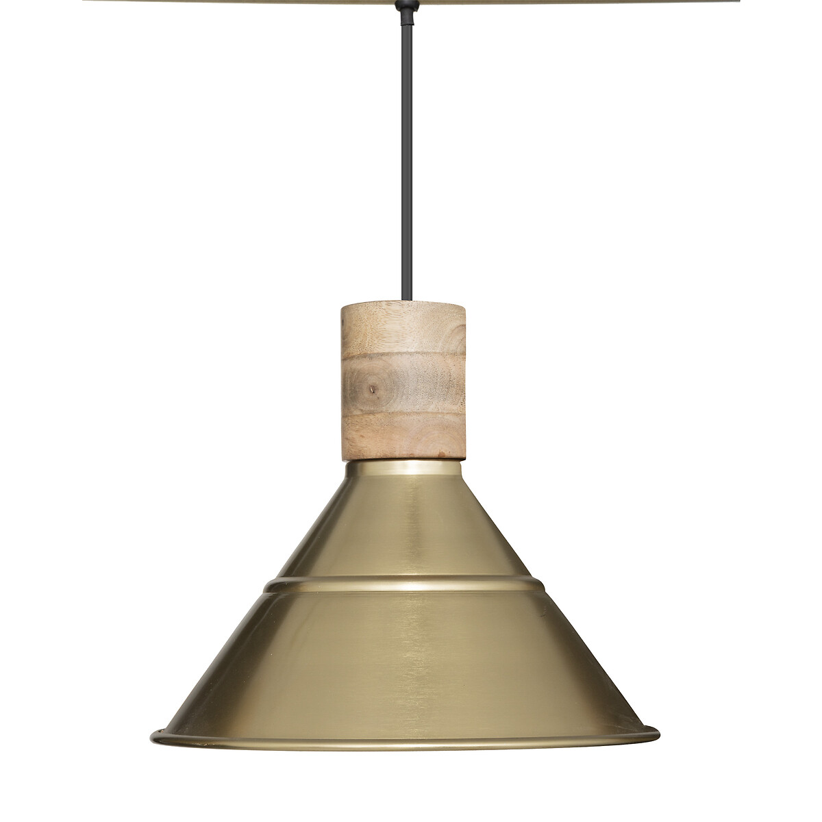 Candeeiro de teto CARAVANE dourado com 3 focos de luz