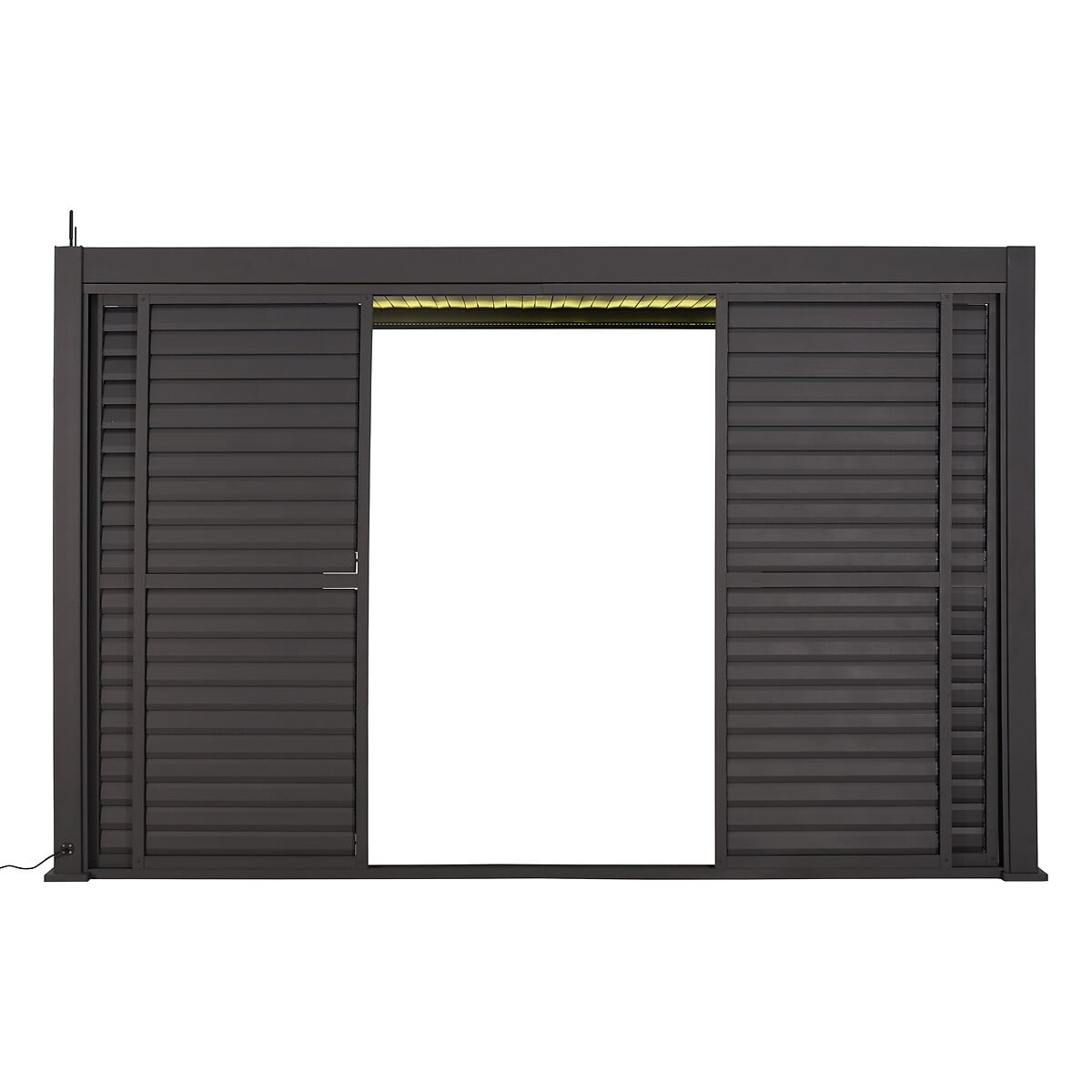 Persiana para p&eacute;rgola &Eacute;VORA cinza escuro 3m
