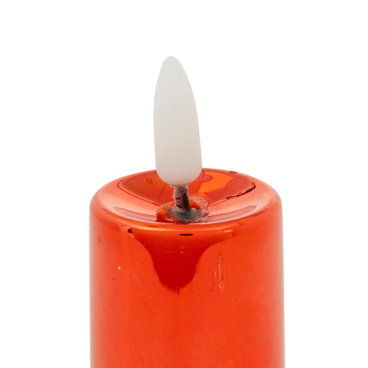 Conjunto de 4 velas led vermelhas