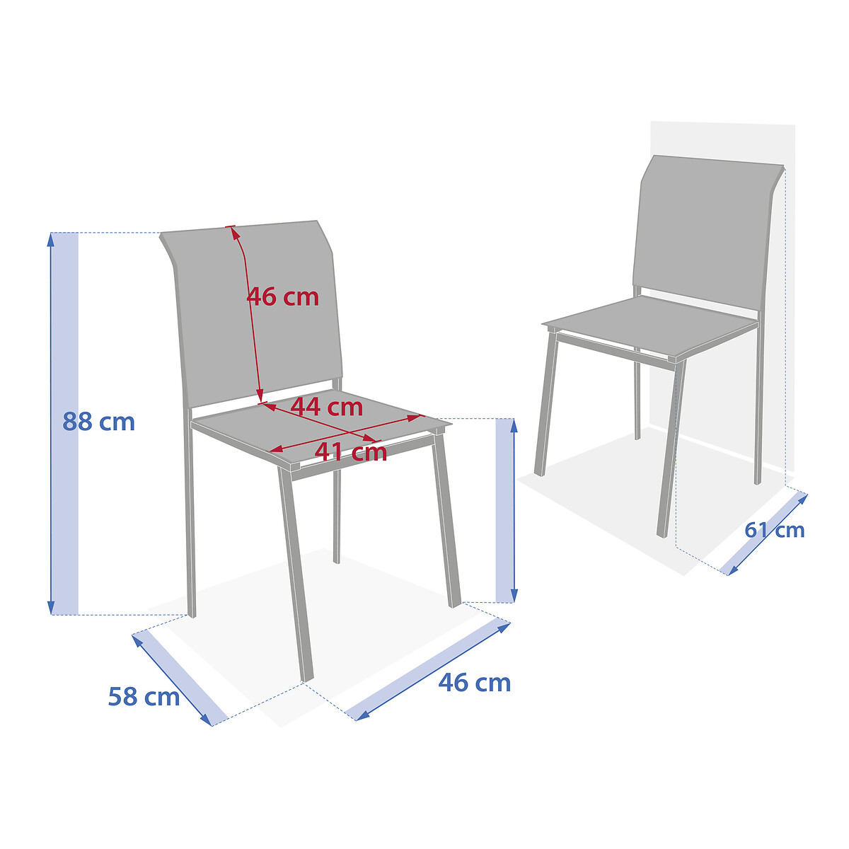 Cadeira empilh&aacute;vel ESSENTIA noisette/caf&eacute;