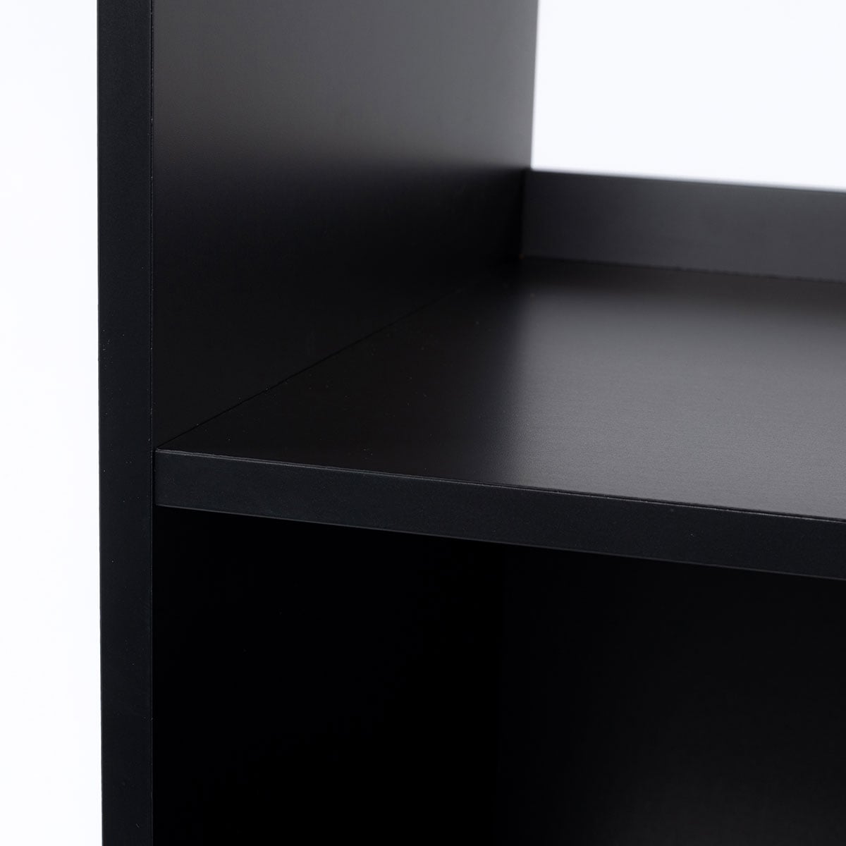 Estante TEDY preta em mdf e metal 170cm