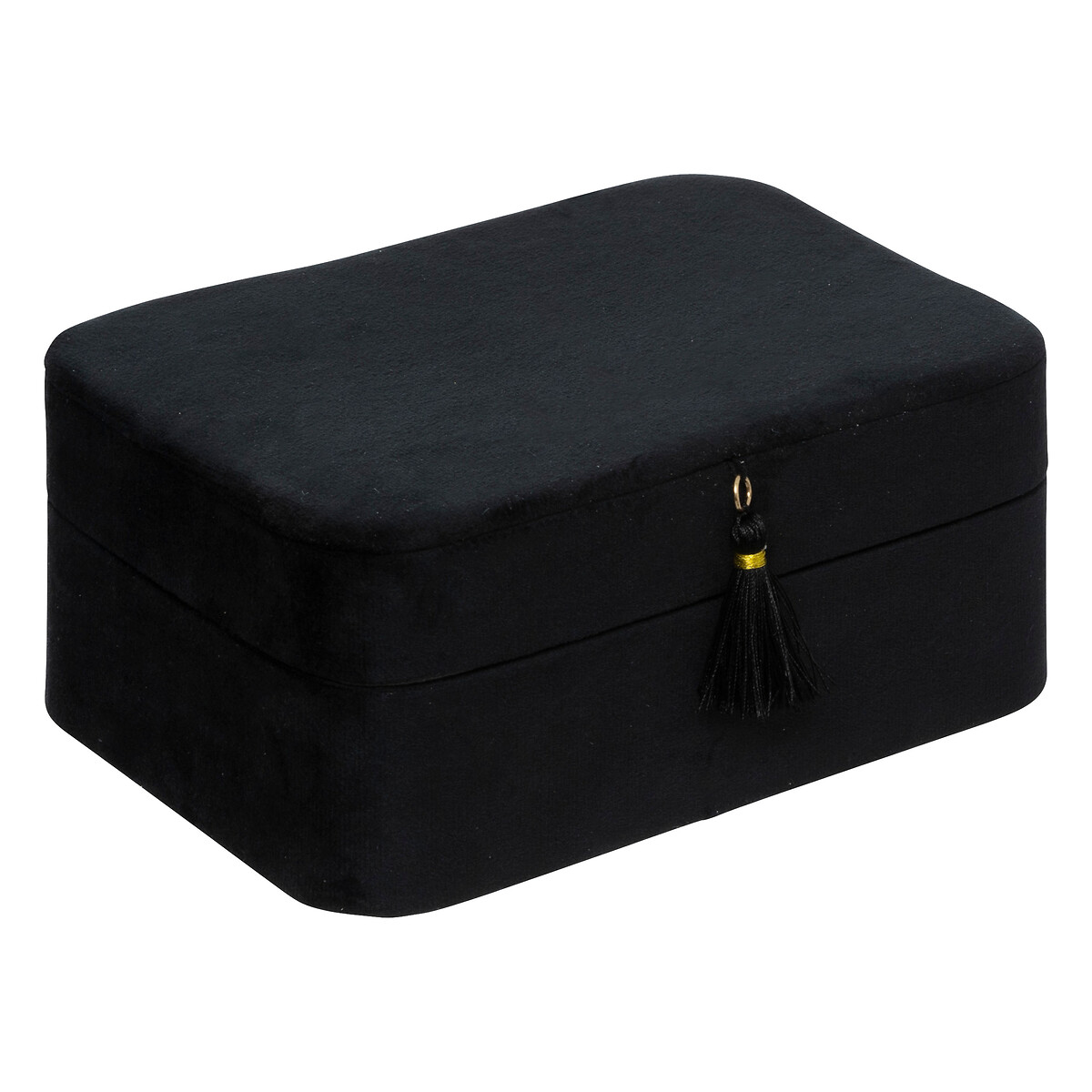 Caixa bijuteria preto em veludo