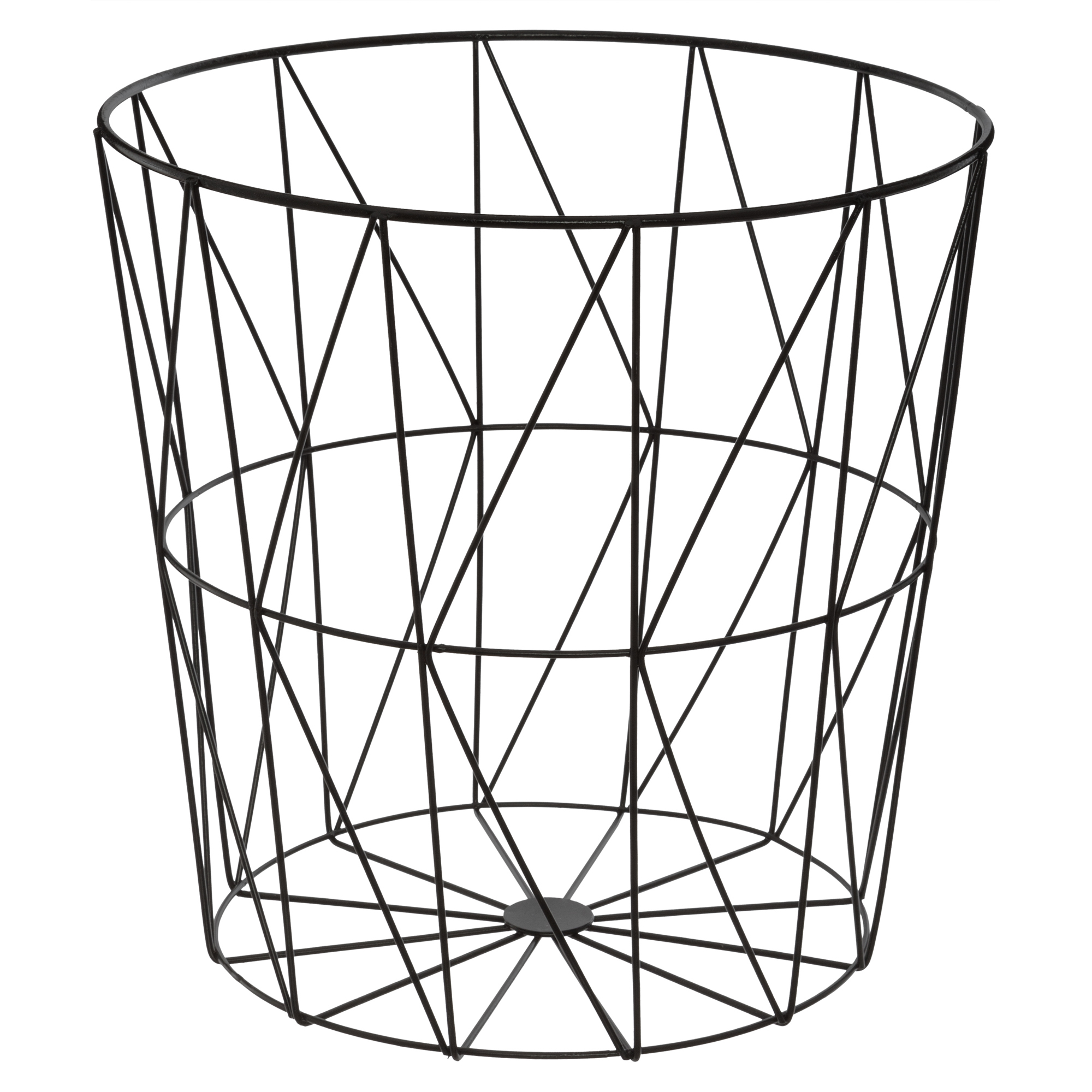 Mesa De Apoio Preta Em Metal Kumi