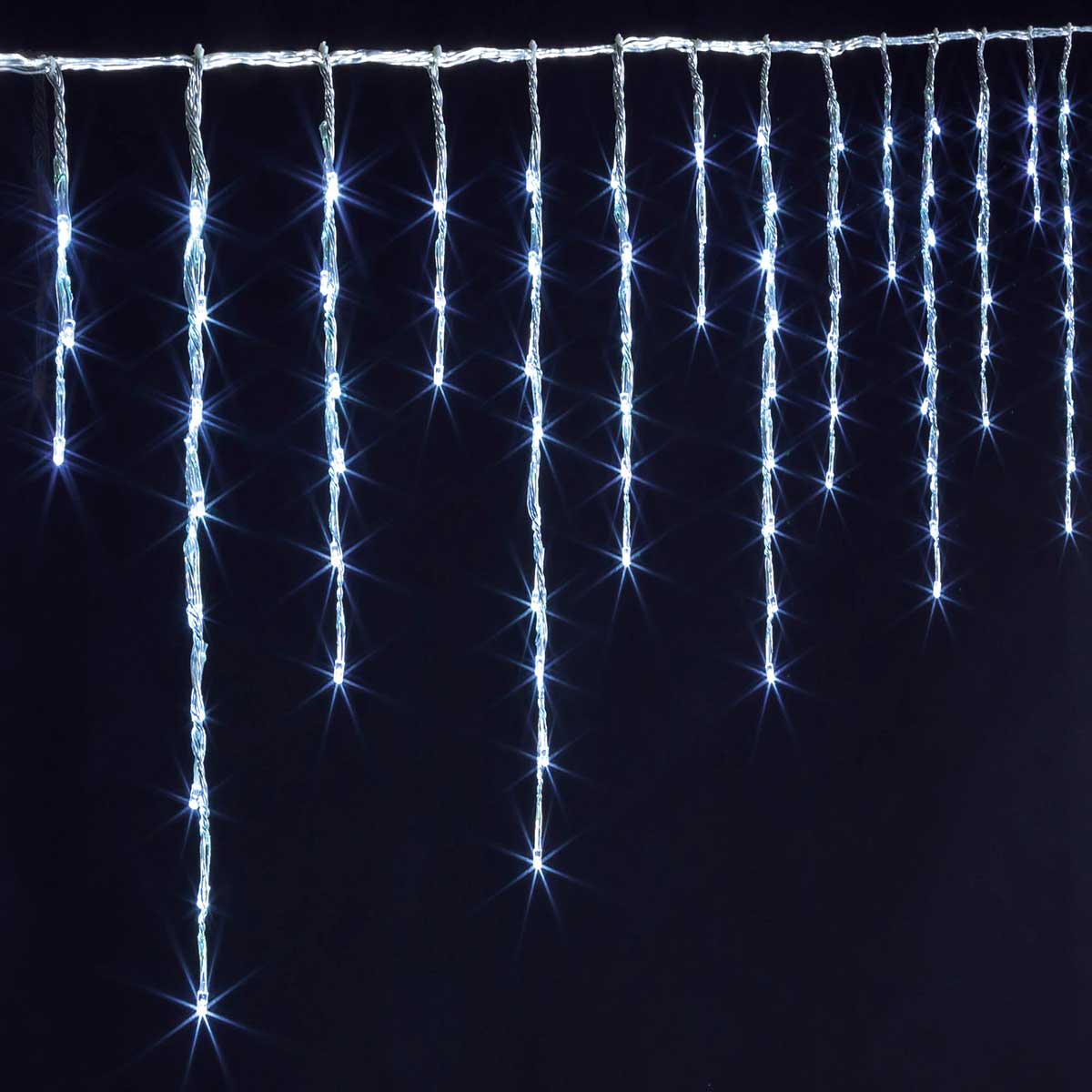 Cortina luminosa de natal efeito queda de neve 240 leds