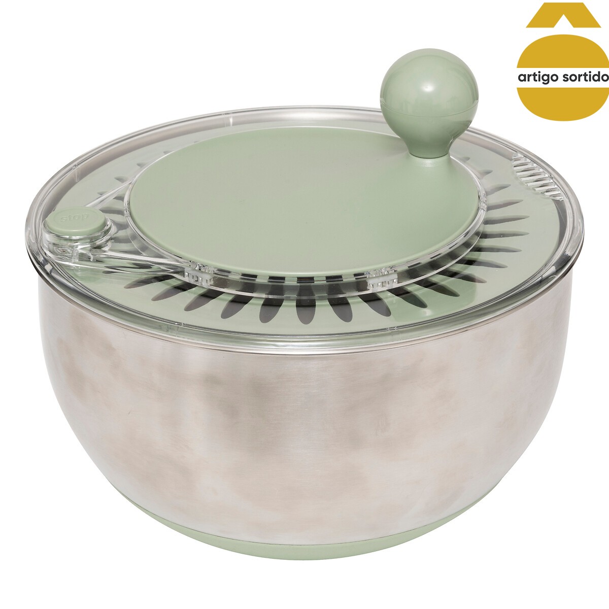 Escorredor para legumes mec&acirc;nico 4l