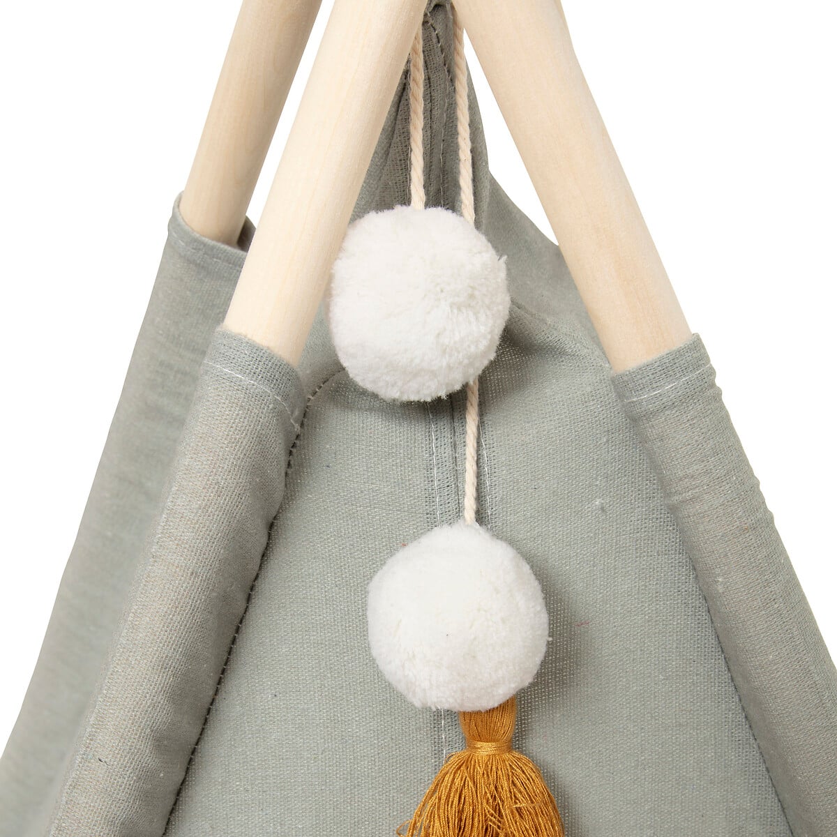 Tenda TIPI azul com pompons RAINBOW