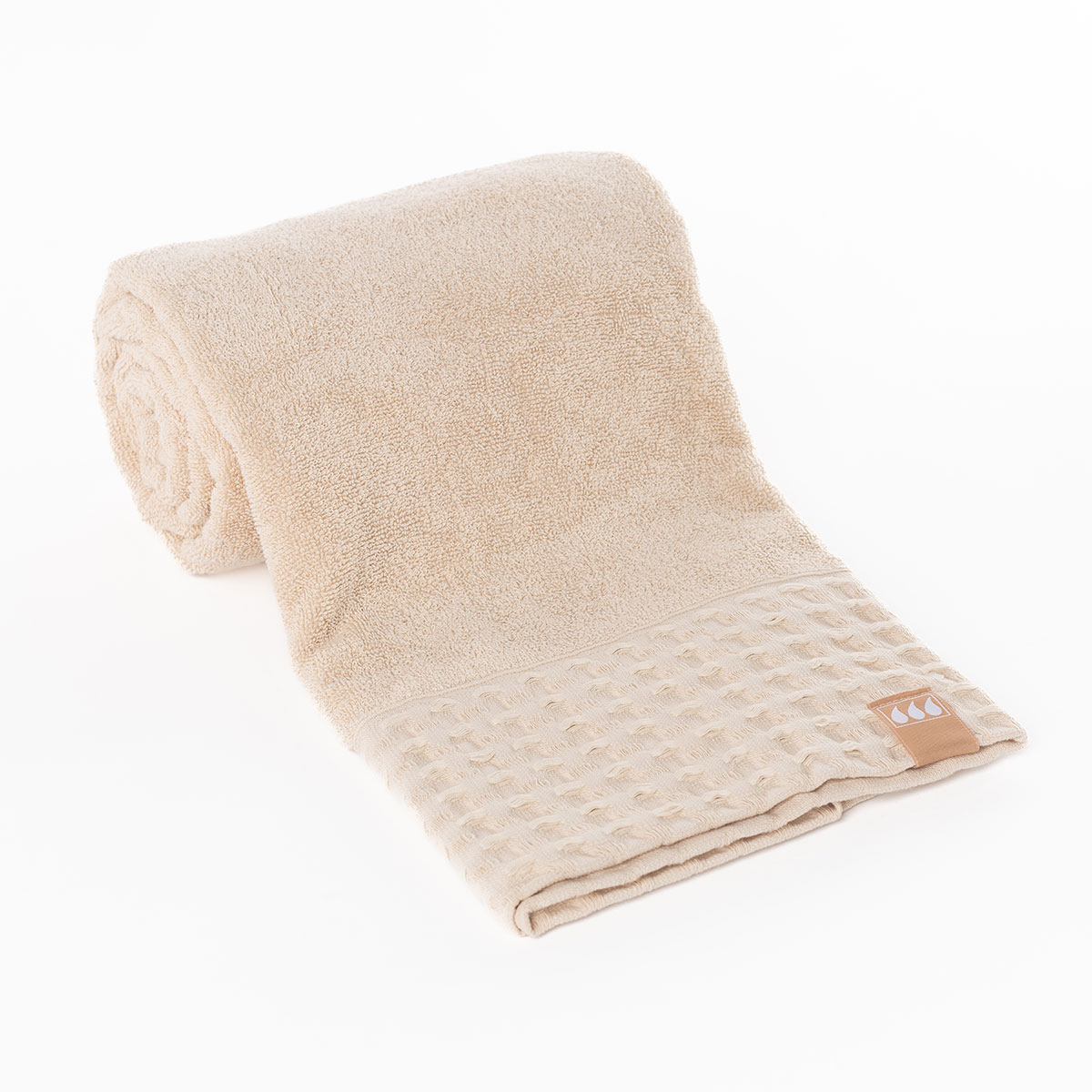 Toalha lençol de banho bege 90x150cm