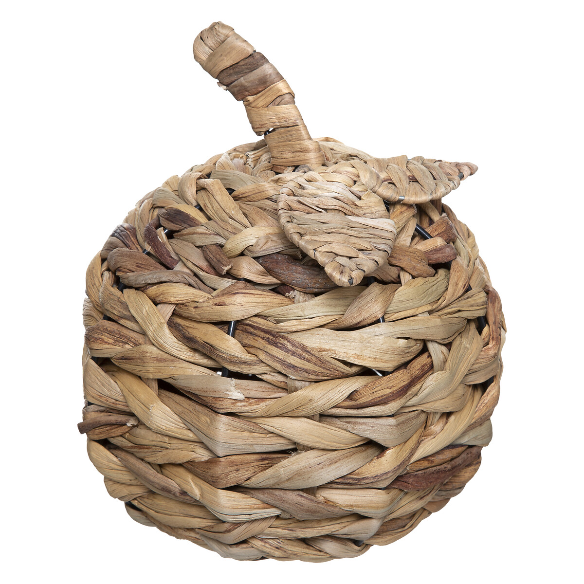 Ma&ccedil;&atilde; decorativa bege em r&aacute;fia