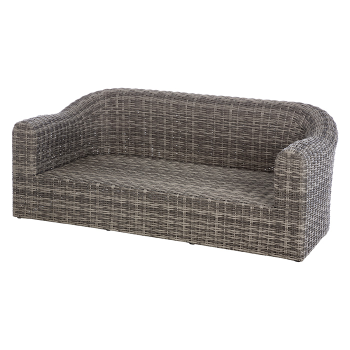 Sof&aacute; MOOR&Eacute;A TERRE d'ombre em rattan sint&eacute;tico 3 lugares